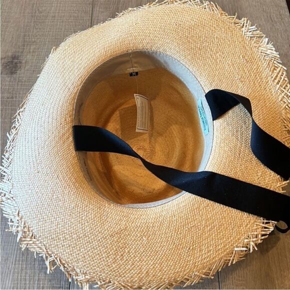 Anthropologie x Elegancia Tropical Straw Boater Size M - Picture 6 of 7